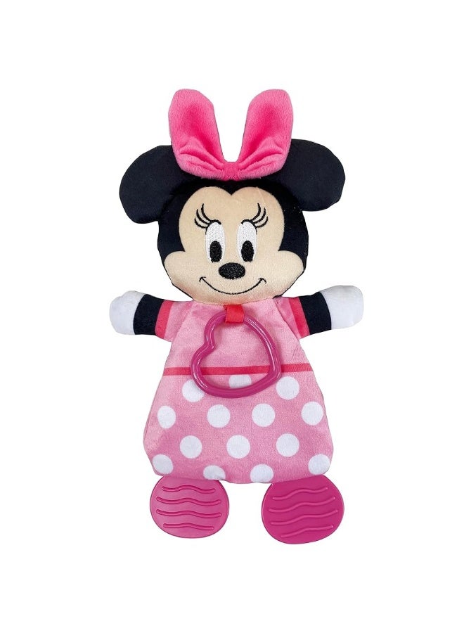 Kids Preferred Disney Baby Minnie Mouse Plush and Sensory Crinkle Teether Toys for Newborn Baby Boys and Girls 10 inches