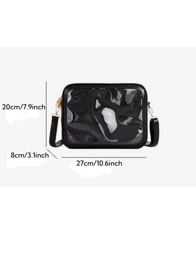 Cute Ita bag, nylon material, multi-purpose crossbody bag, messenger bag, shoulder handbag, wallet, cute anime pin display bag, suitable for role play