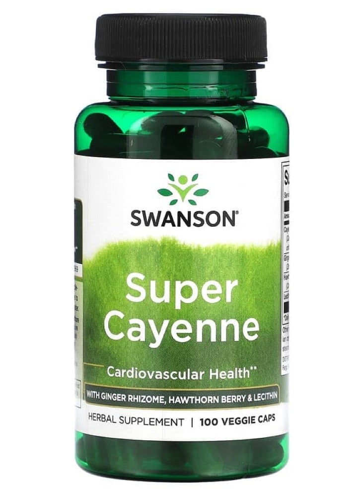 Swanson, Super Cayenne, 100 Veggie Caps