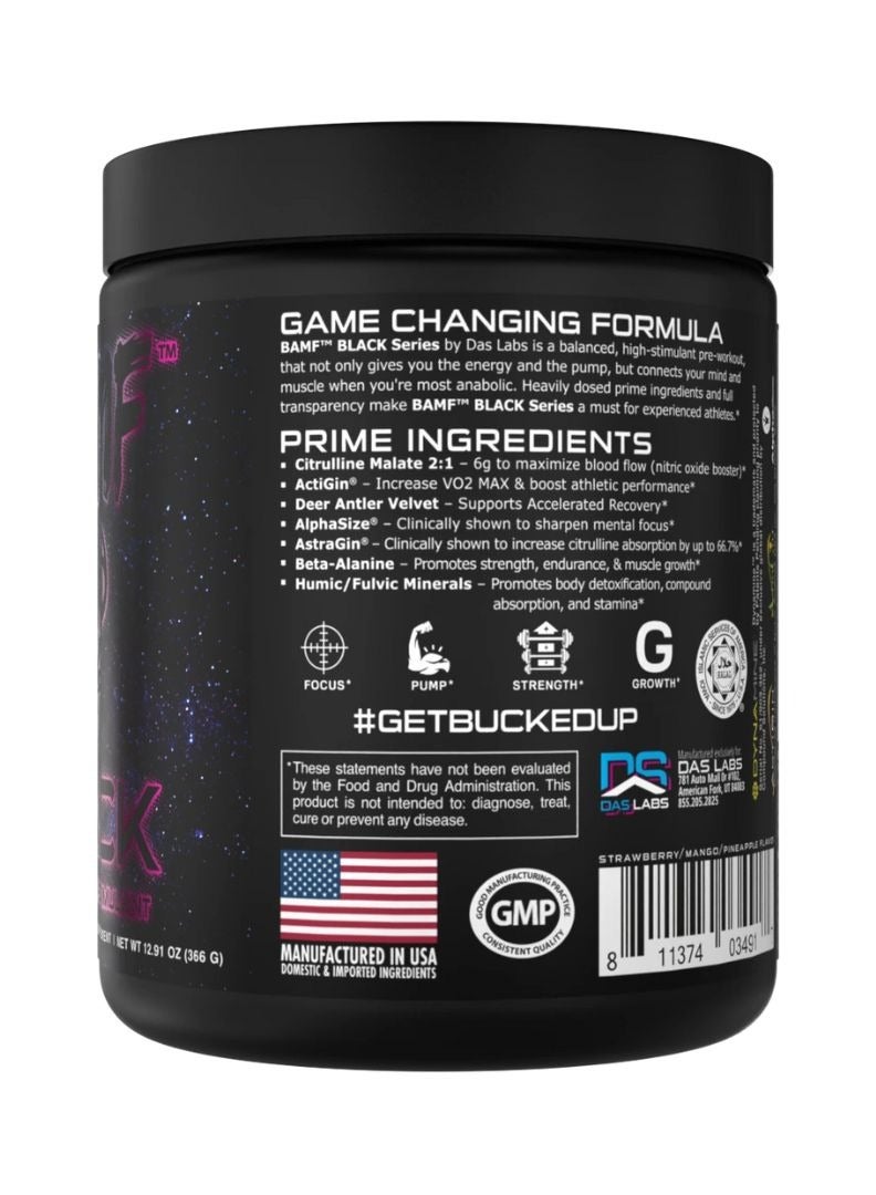 BAMF BLACK High Stimulant 30 servings MIAMI