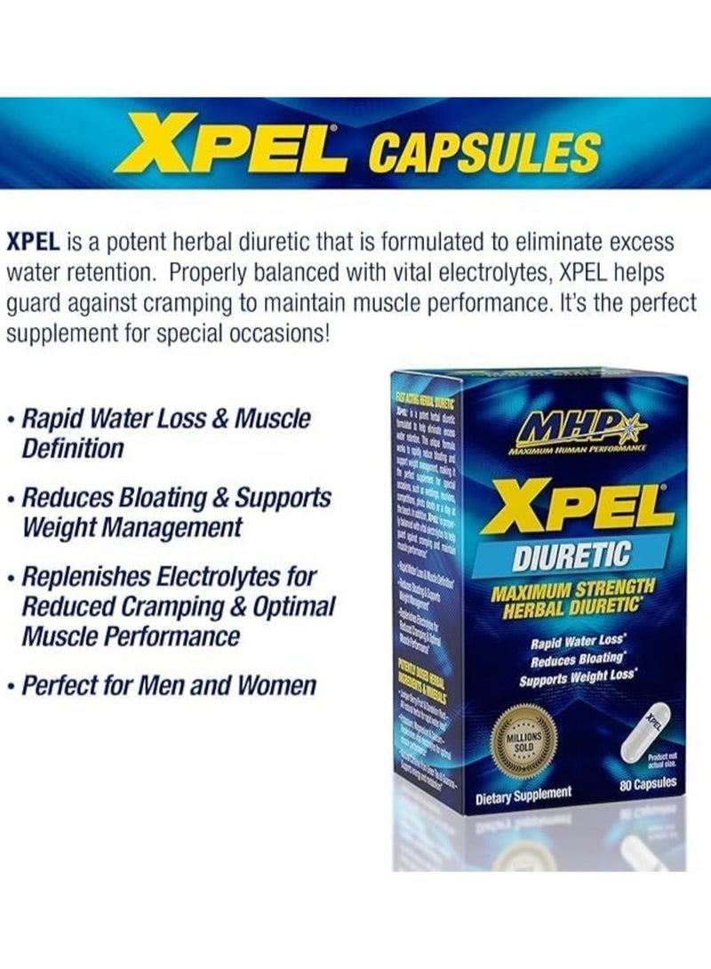 MHP Xpel Diuretic 80 Capsules 20 Serving