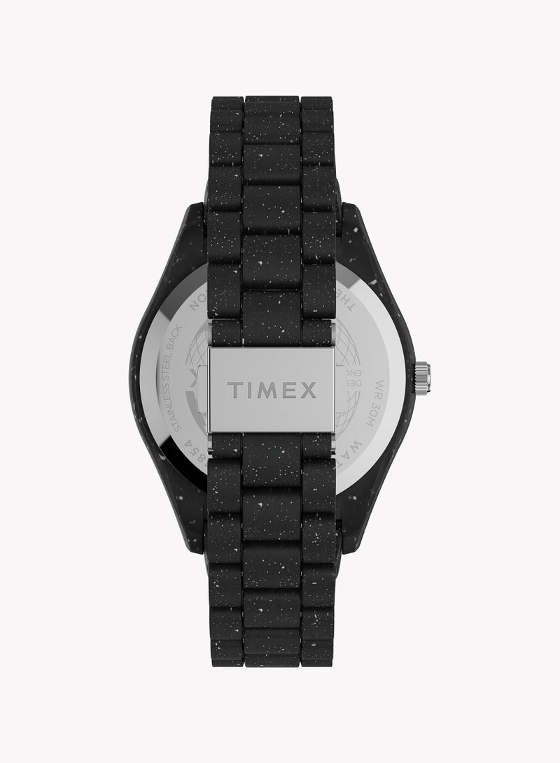 Timex Mens Legacy Ocean Black Case and Bracelet with Black Dial TW2V77000 Men's Watch