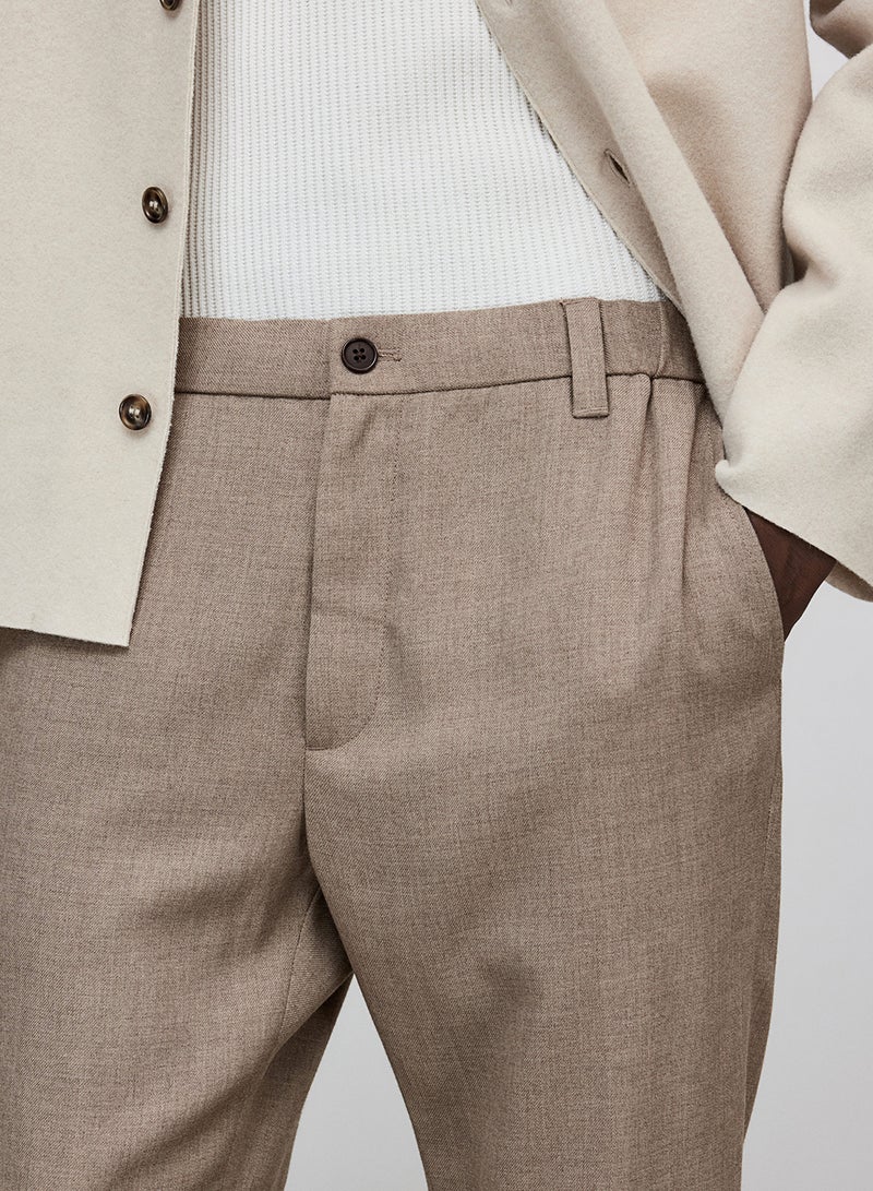 Regular Fit Twill Trousers