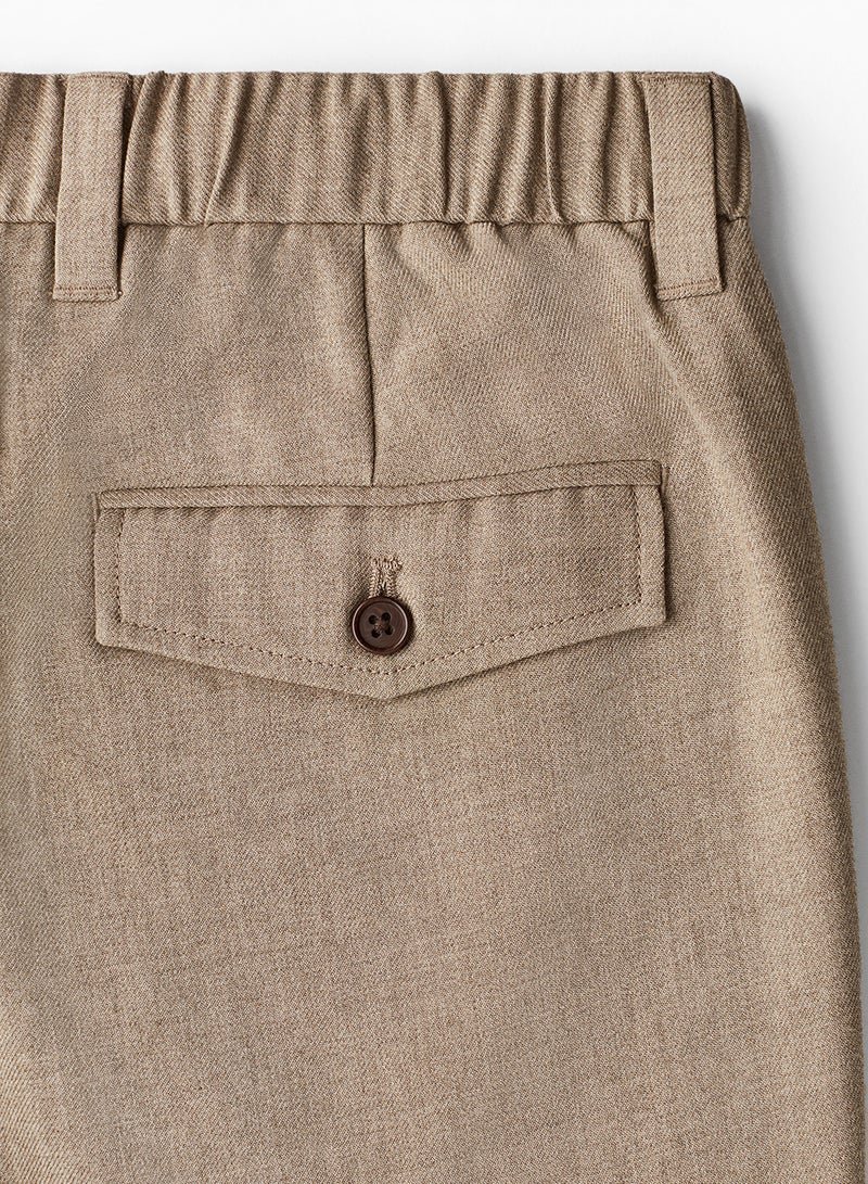 Regular Fit Twill Trousers