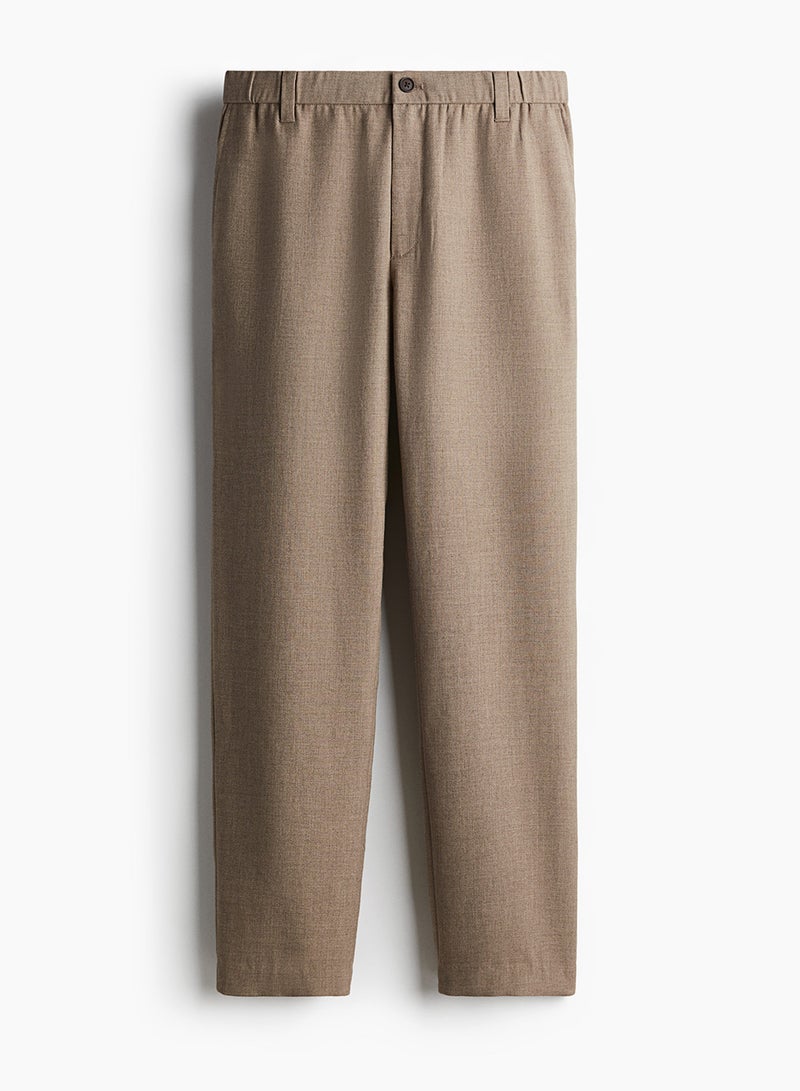 Regular Fit Twill Trousers