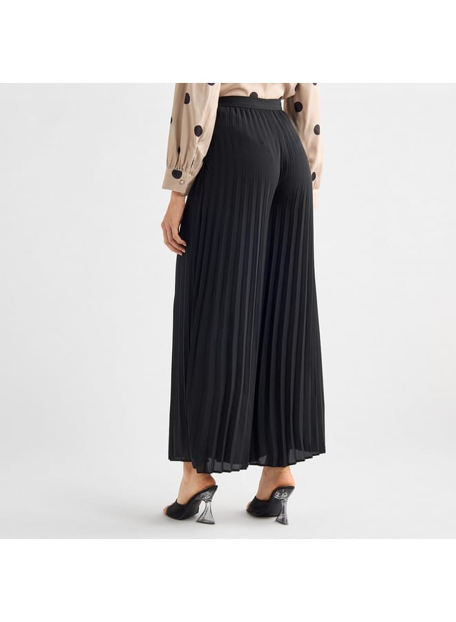 Pleated Wide Leg Pants