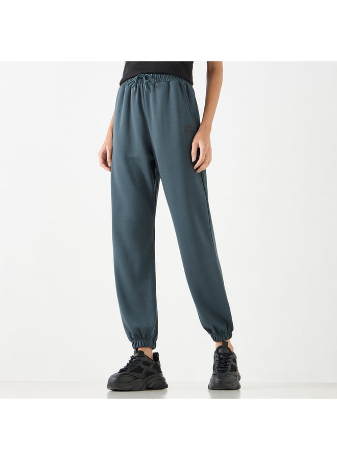 Kappa Solid Joggers with Pockets and Drawstring Closure