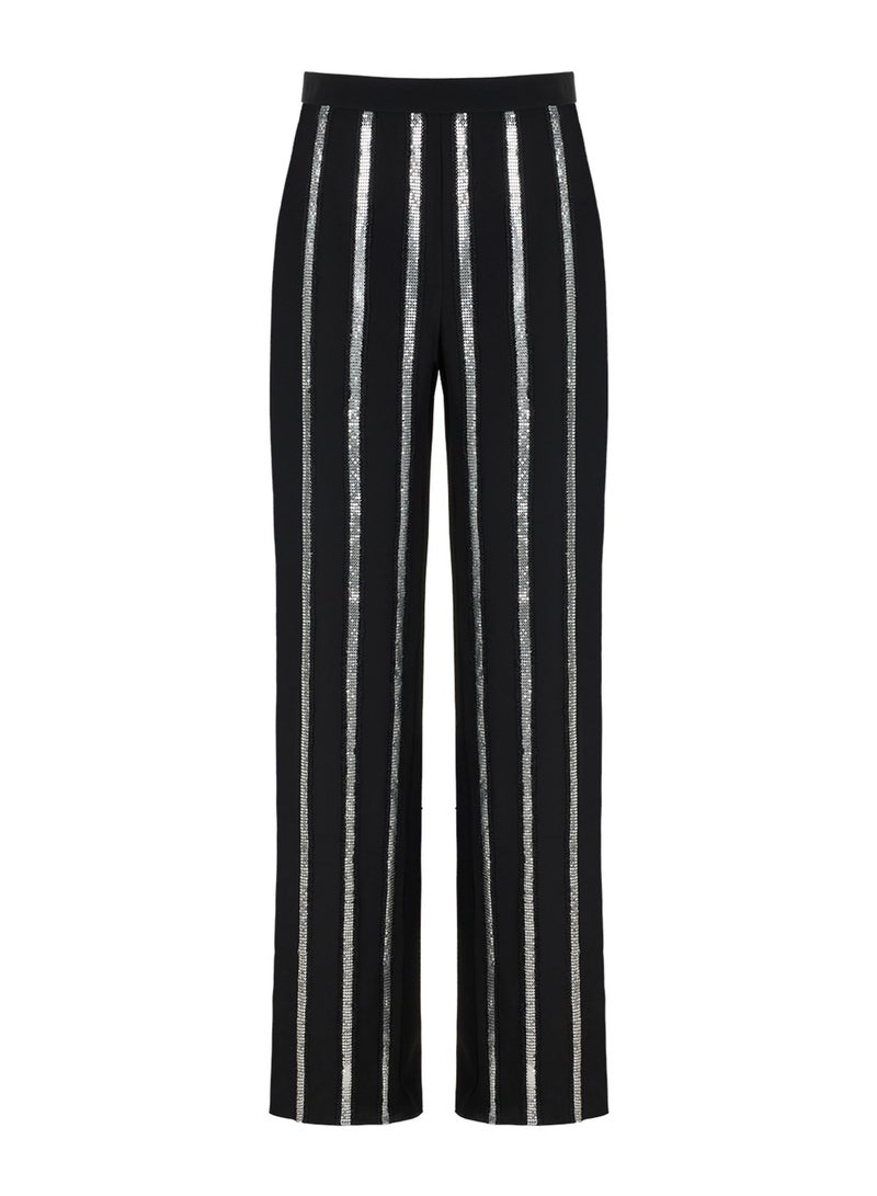 Metallic Striped Trousers