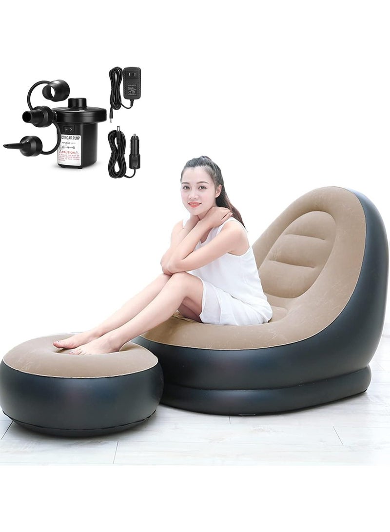 Inflatable Sofa for Household and Outdoor Use, Leisurely Inflatable Stool Sofa