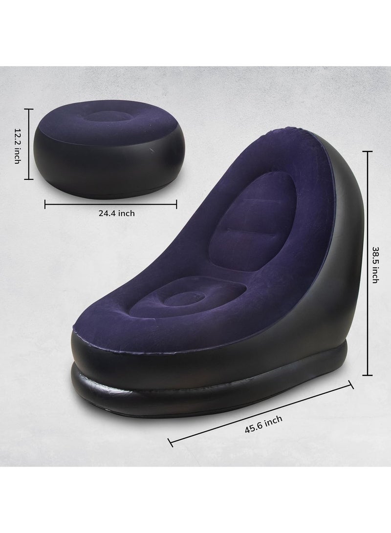 Inflatable Sofa for Household and Outdoor Use, Leisurely Inflatable Stool Sofa