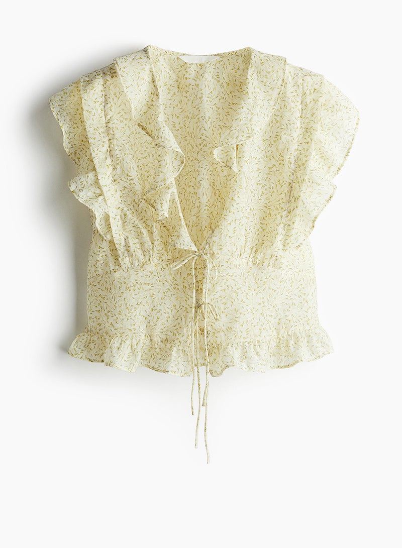 Frill-Trimmed Blouse