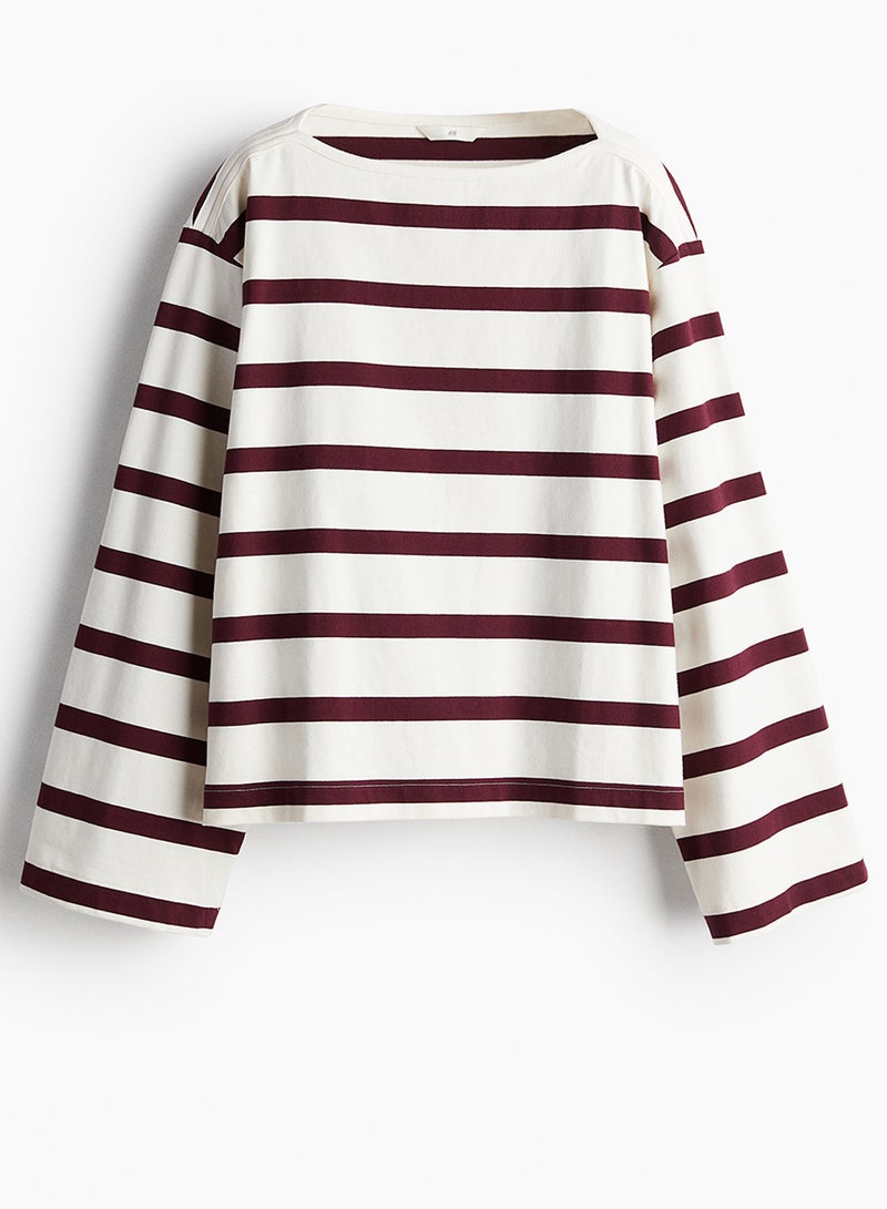 Oversized Boat-Neck Top