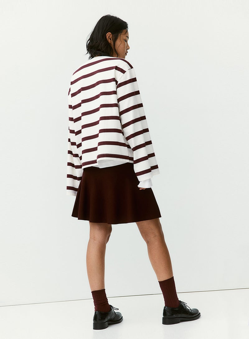 Oversized Boat-Neck Top