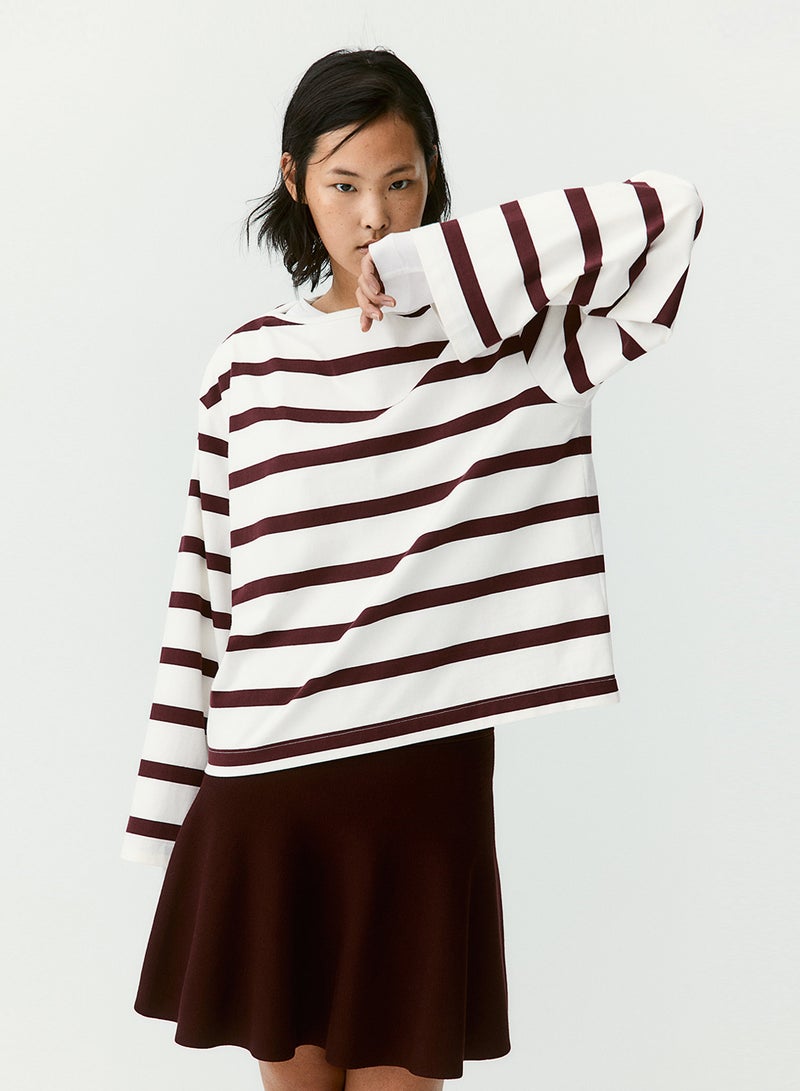 Oversized Boat-Neck Top