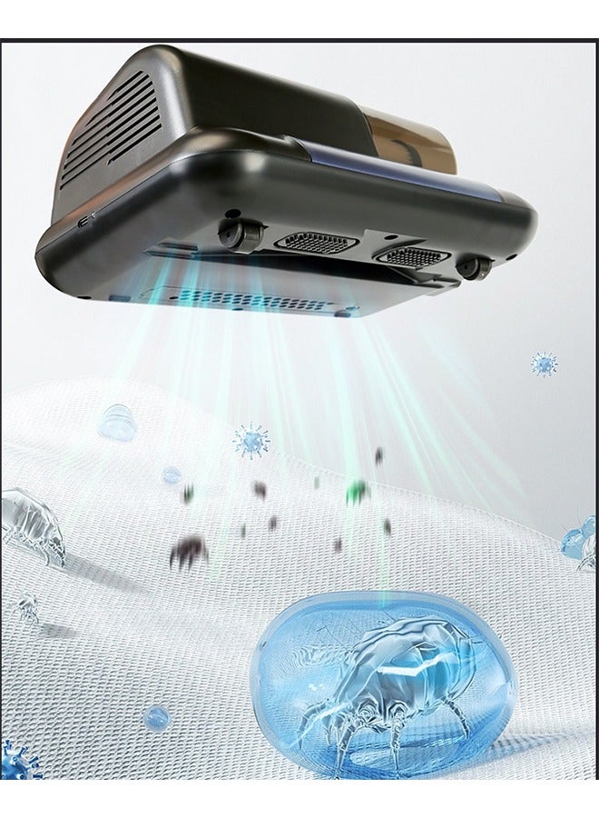 Wireless Bed Vacuum Cleaner,10KPa Handheld Dust Mites Vacuum Cleaner,Mattress Vacuum with UV Sterilization, 8,000 Beats/Min for Dust Mites & Pet Hair