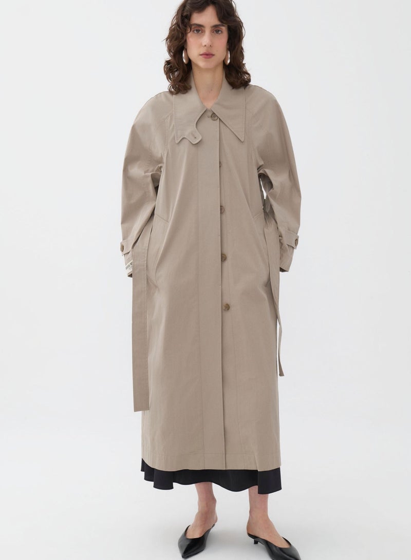 Double Breasted Oversize Trench Coat