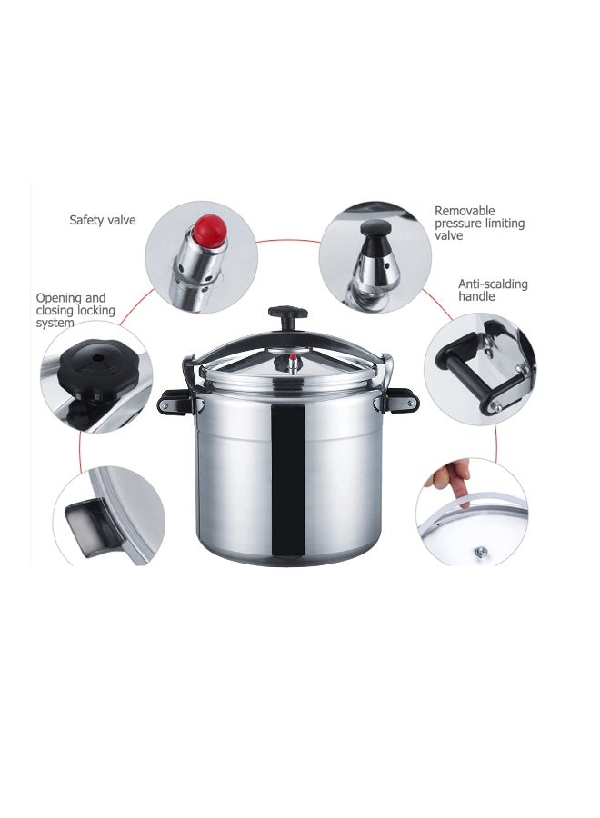 Aluminum Eco Heavy Pressure Cooker with Lid for Large Meal 50Ltr