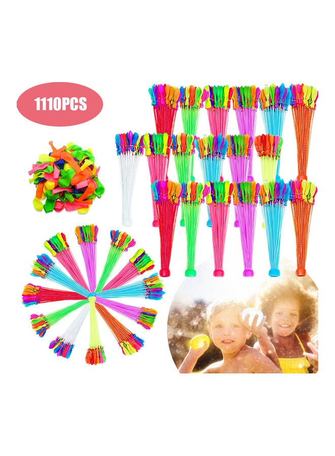 1110-Piece Water Balloons Rapid Filled Toy Set 30x10x15cm