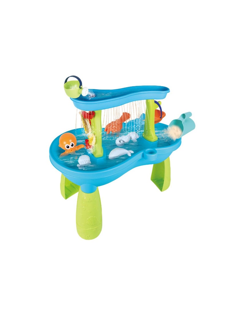 Gold Land Toys Sand and Water Table Beach Set, Min-71 - Blue (67x37x57 cm)