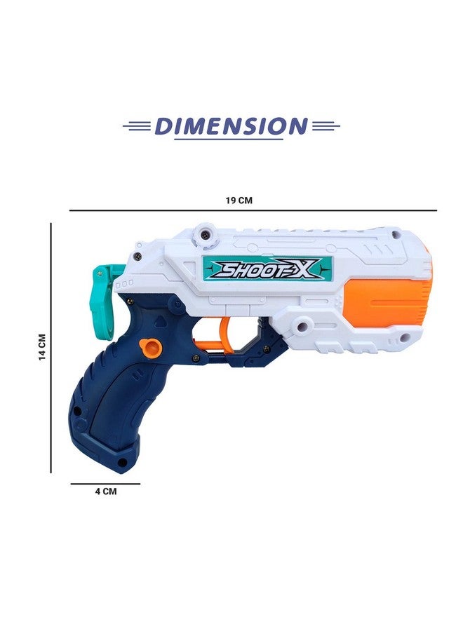 2 In 1 Water Shoot Gun With 3 Bowling Pins & 5 Soft Ball Bullet Toy Gun ; Dual Function 5 Ball & Water Shoot Gun Toy Shooting Gun Toys For Boys Kids Children