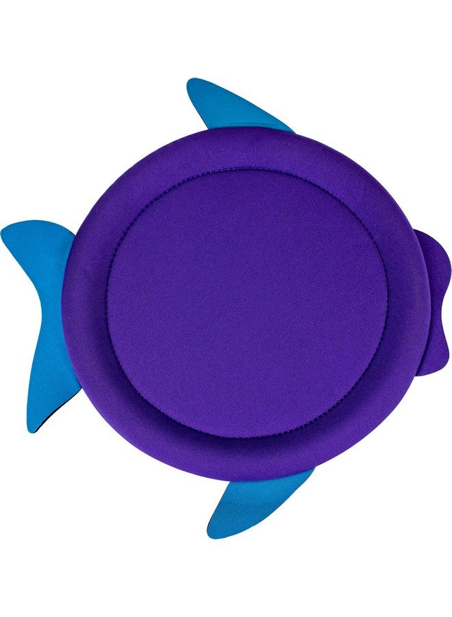 Flying Fish Neoprene Outdoor Water Toy Uv And Water Resistant Frisbee Long Distance Flying Disc Beach Toy Safe For Kids Approximately 7.5In Diameter Orange Blue