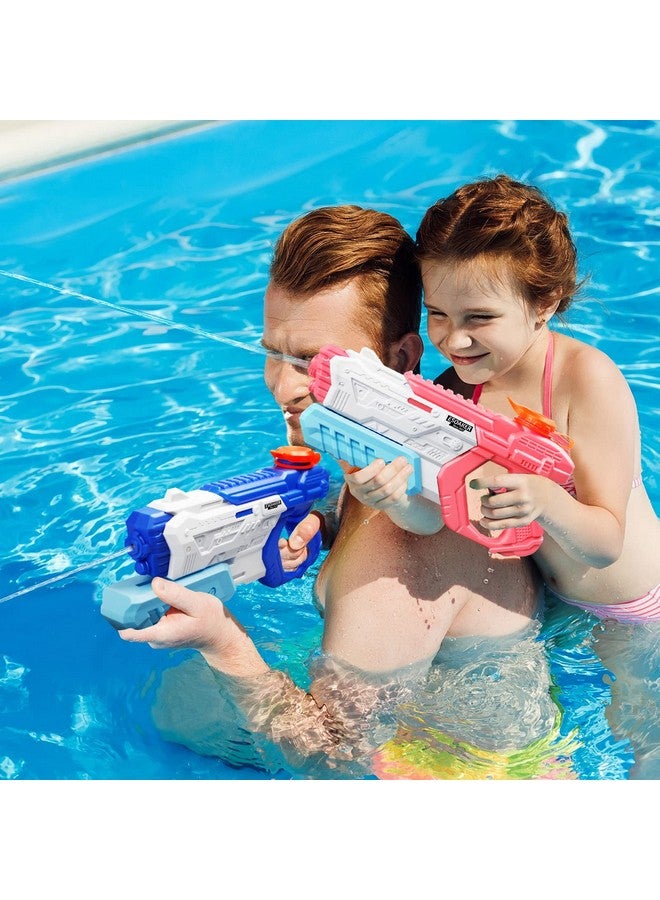 Water Gun For Kids Adults 4 Pack Soaker Squirt Guns With High Capacity Long Shooting Range Super Water Blaster Pool Toys For Summer Swimming Beach Water Fighting