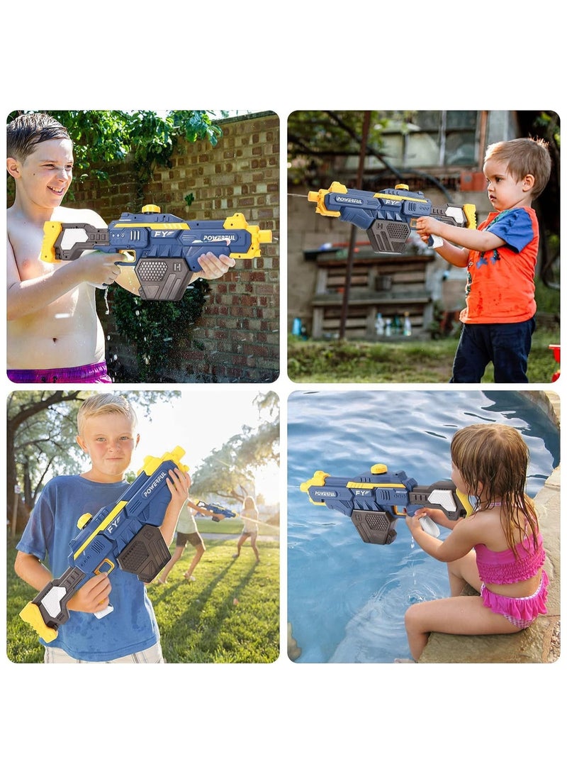 Electric Water Gun for Kids - High-Pressure Automatic Squirt Gun with Large Capacity, Powerful Electric Water Blaster for Kids & Adults - Ideal for Summer Pool, Beach Party, and Outdoor Fun (3-Pack)