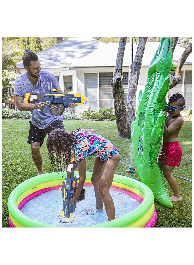 Electric Water Gun for Kids - High-Pressure Automatic Squirt Gun with Large Capacity, Powerful Electric Water Blaster for Kids & Adults - Ideal for Summer Pool, Beach Party, and Outdoor Fun (3-Pack)