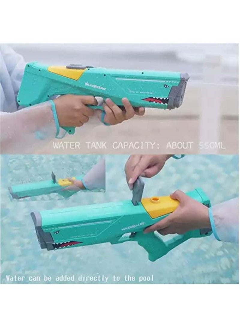 Automatic Electric Water Gun Outdoor Beach Toys Gun Summer Pool Toys High Pressure Electric Power Water Guns For Kids and Adult with rechargeable battery