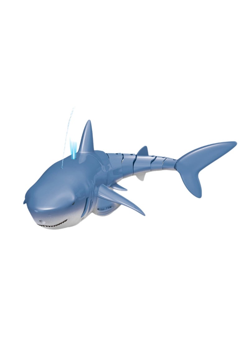 Water Spraying Mini Remote Control Blue Shark, Simulation Electric Underwater Animal Toy Model Suitable For Swimming Children'S Swimming Pool Bathtub