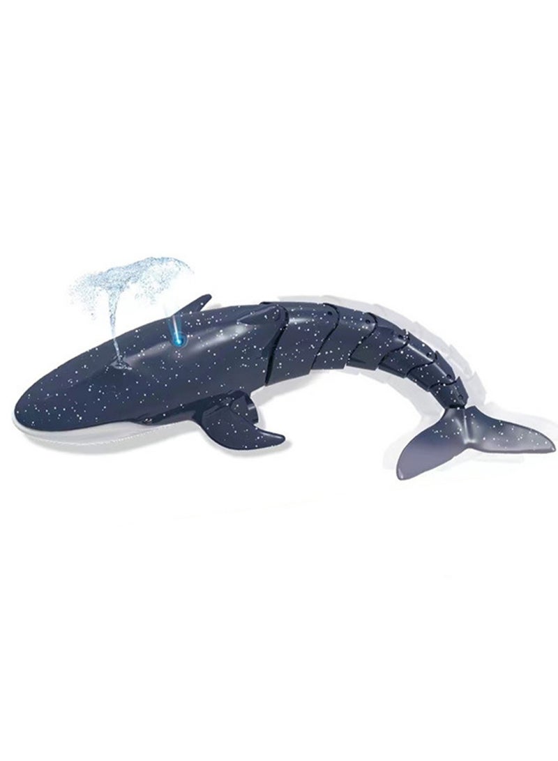 Deep Blue Water Spraying Mini Remote Control Whale, Simulation Electric Underwater Waterproof Animal Toy Model Suitable For Swimming Children'S Swimming Pool Bathtub