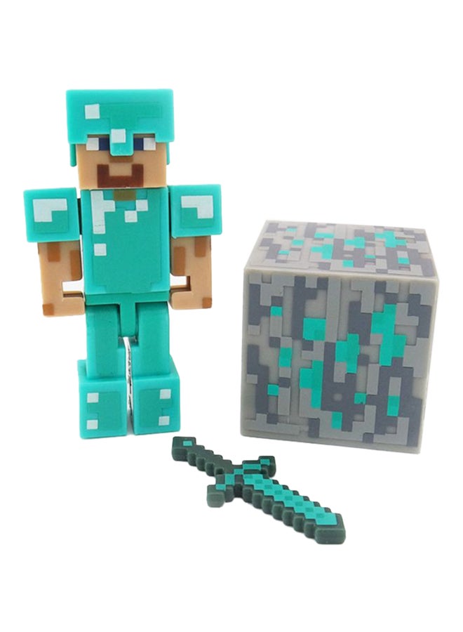 TK0008-T Minecraft Games Steve Removable Figure Toy 3+ Years