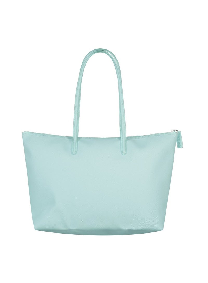 Fashionable multifunctional large capacity zipper shoulder bag handbag large mint green 45cm * 30cm * 12cm