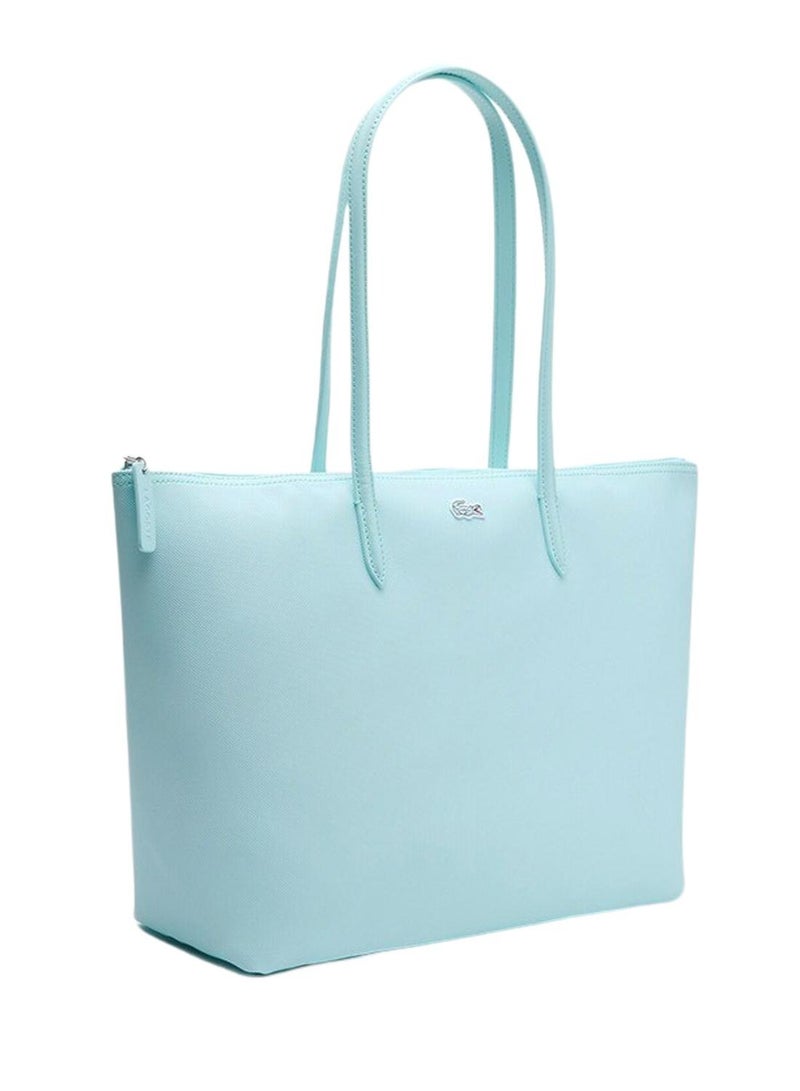 Fashionable multifunctional large capacity zipper shoulder bag handbag large mint green 45cm * 30cm * 12cm