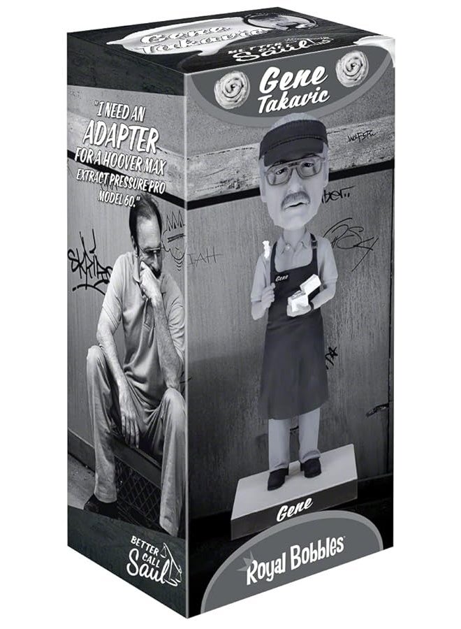 Royal Bobbles Better Call Saul Black & White Gene Takavic Collectible Bobblehead Statue