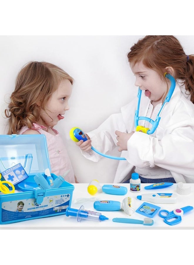 Doctor Kit for Toddlers 3-5 Kids Toys for 2 3 4 Year Old Girls Boys Dentist Doctor Set Costume Medical Kit Pretend Play Dress Up Educational Role Play Birthday Girls Gifts for Aged 2-4 3-5