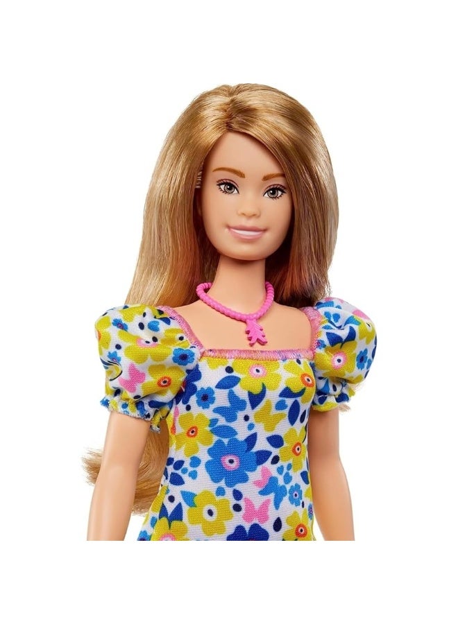 Barbie Fashionistas Doll 208 Doll with Down Syndrome Wearing Floral Dress Created in Partnership with The National Down Syndrome Society