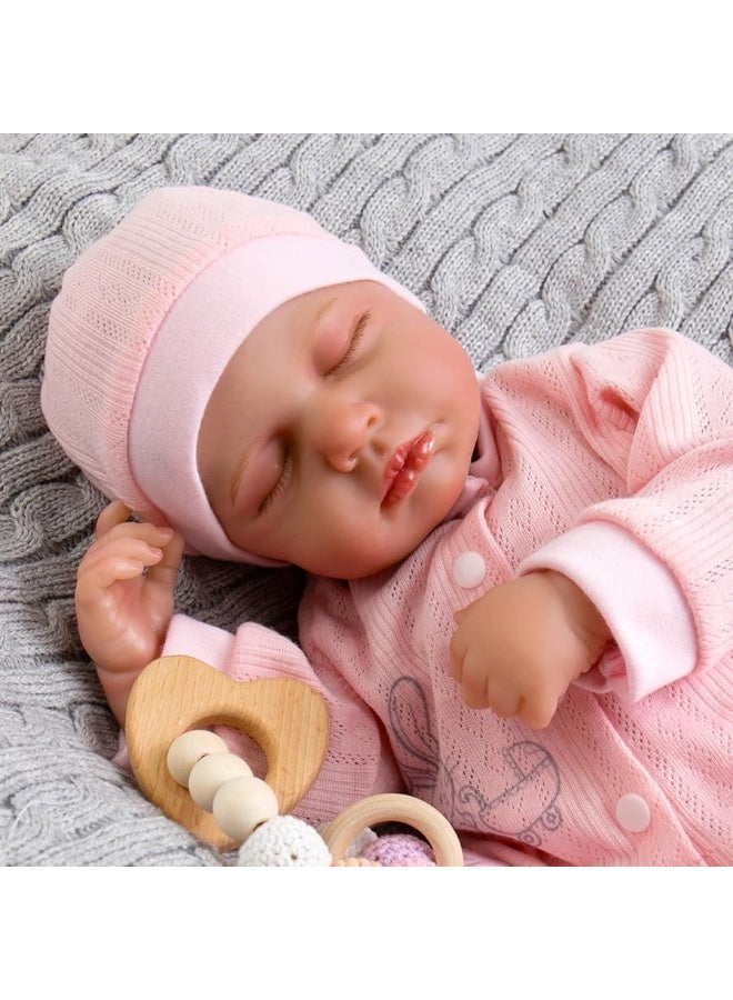 Aori Lifelike Reborn Baby Dolls,20 inch Real Life Baby Girl,Poseable Realistic Newborn Toddler Doll with Feeding Kit Gift for Kids Age 3+