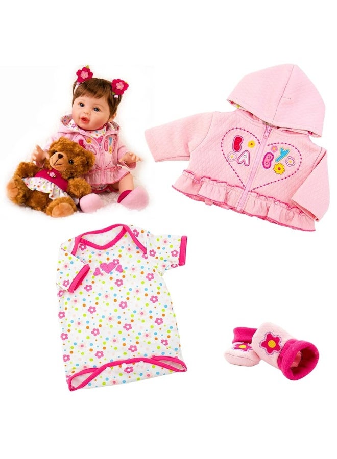 Aori Reborn Dolls Clothes - Outfit Accessories for 20-24 inch Realistic Newborn Toy Dolls