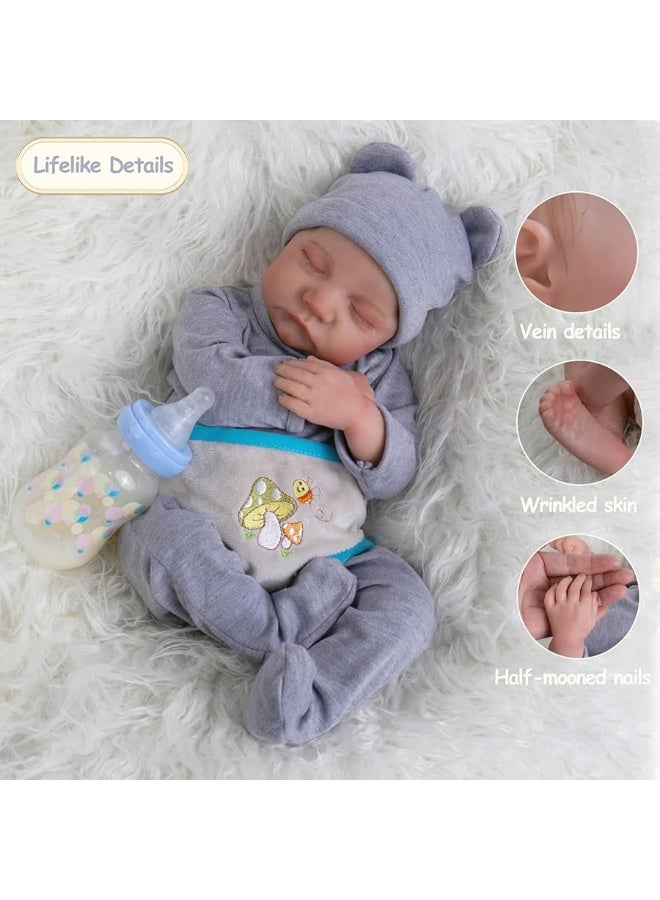 Aori Lifelike Reborn Baby Dolls Boy,18 in Baby Soft Body Realistic-Newborn Baby Dolls, Real Life Baby Dolls with Accessories for Kids Age 3+