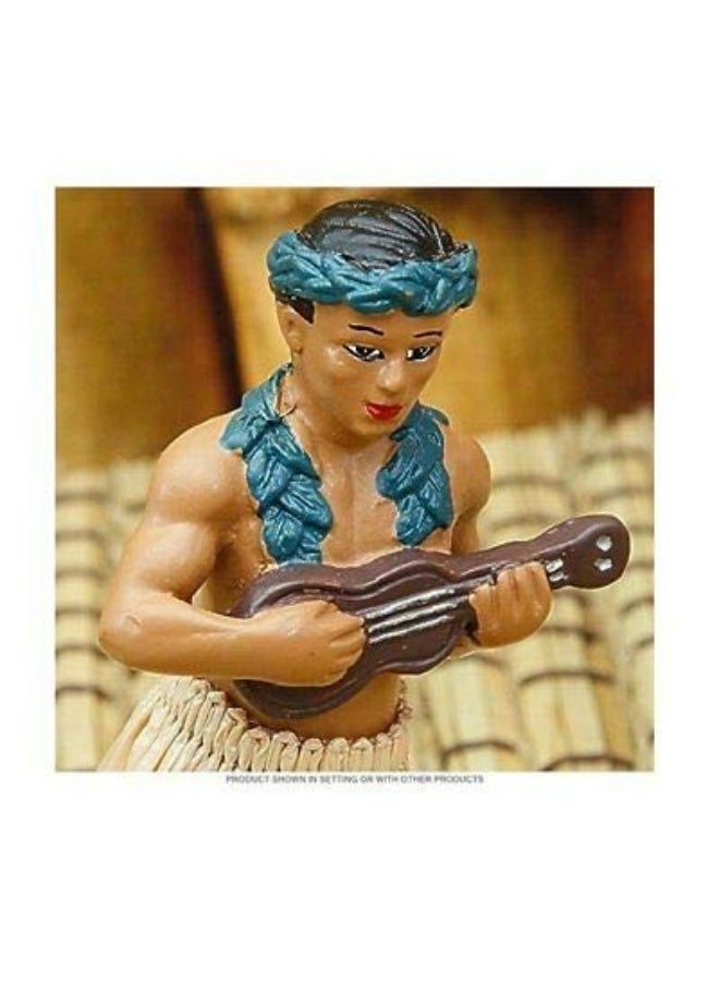 Hawaiian Hula Boy with Ukulele Miniature Dashboard Doll