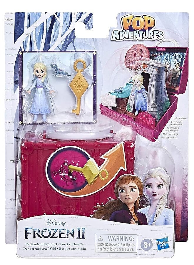 Disney Frozen Hasbro Pop Adventures Enchanted Forest Set PopUp Playset with HandleIncluding Elsa DollToy Inspired 2 Movie