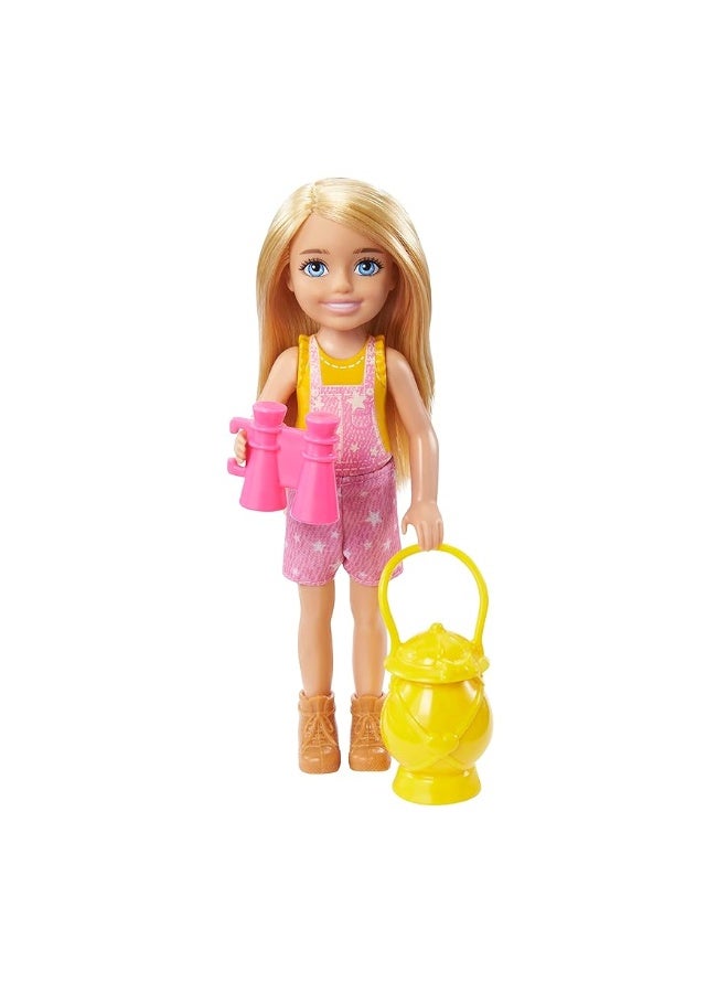 Barbie Doll  Accessories It Takes Two Camping Playset with Owl Sleeping Bag  Accessories Blonde Chelsea Small Doll