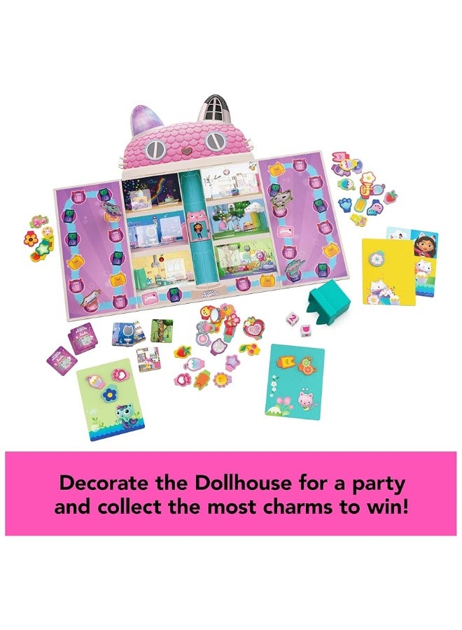 Gabbyâ€™s Dollhouse, Charming Collection Game Board Game for Kids Based on the Netflix Original Series Gabbyâ€™s Dollhouse Toys, for Kids Ages 4 and up