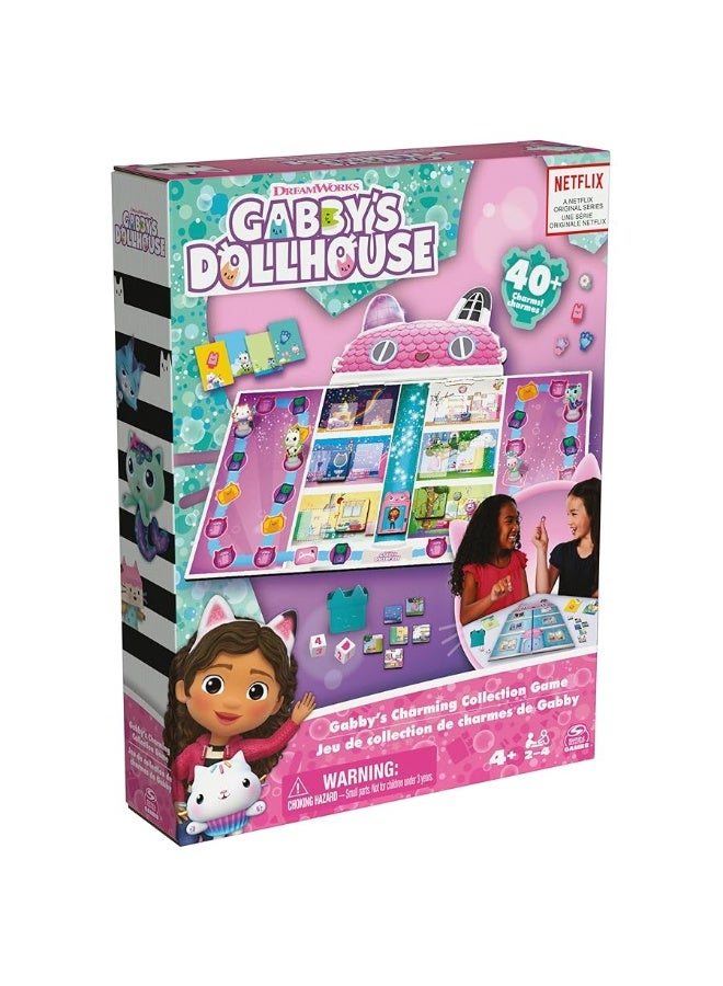 Gabbyâ€™s Dollhouse, Charming Collection Game Board Game for Kids Based on the Netflix Original Series Gabbyâ€™s Dollhouse Toys, for Kids Ages 4 and up