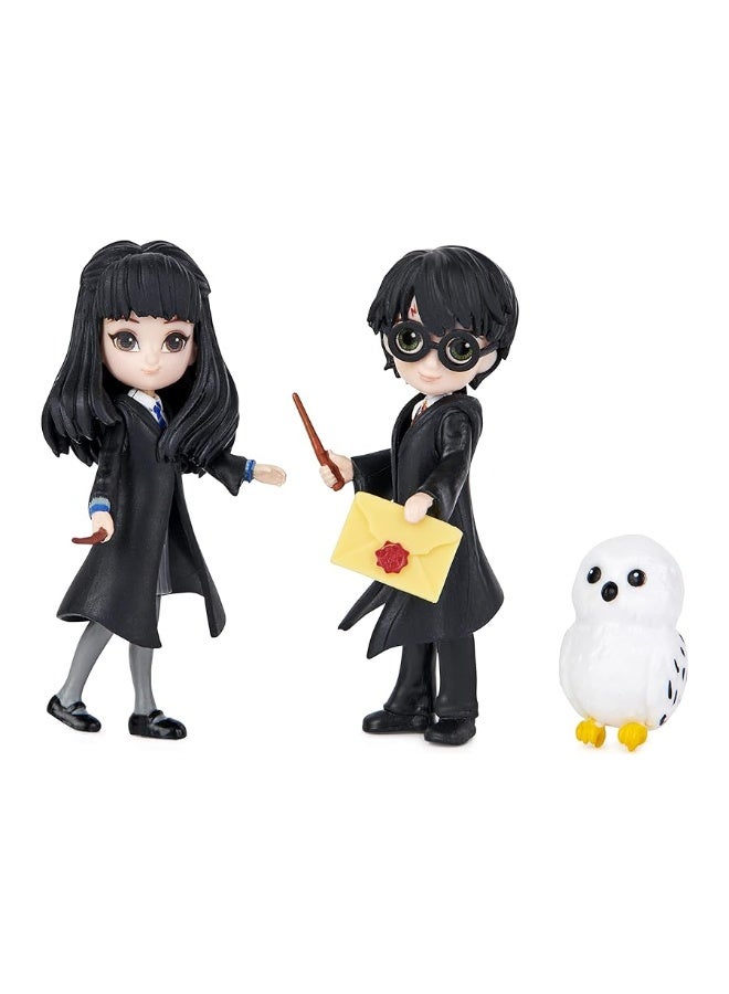 Wizarding World, Magical Minis Harry Potter and Cho Chang Friendship Set with Creature, Kids Toys for Ages 5 and up