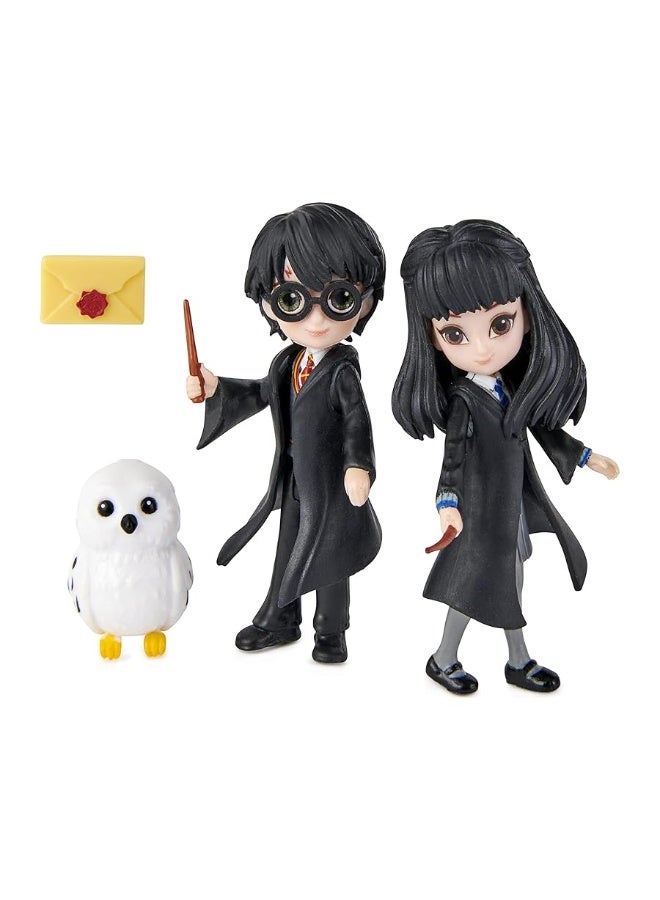 Wizarding World, Magical Minis Harry Potter and Cho Chang Friendship Set with Creature, Kids Toys for Ages 5 and up