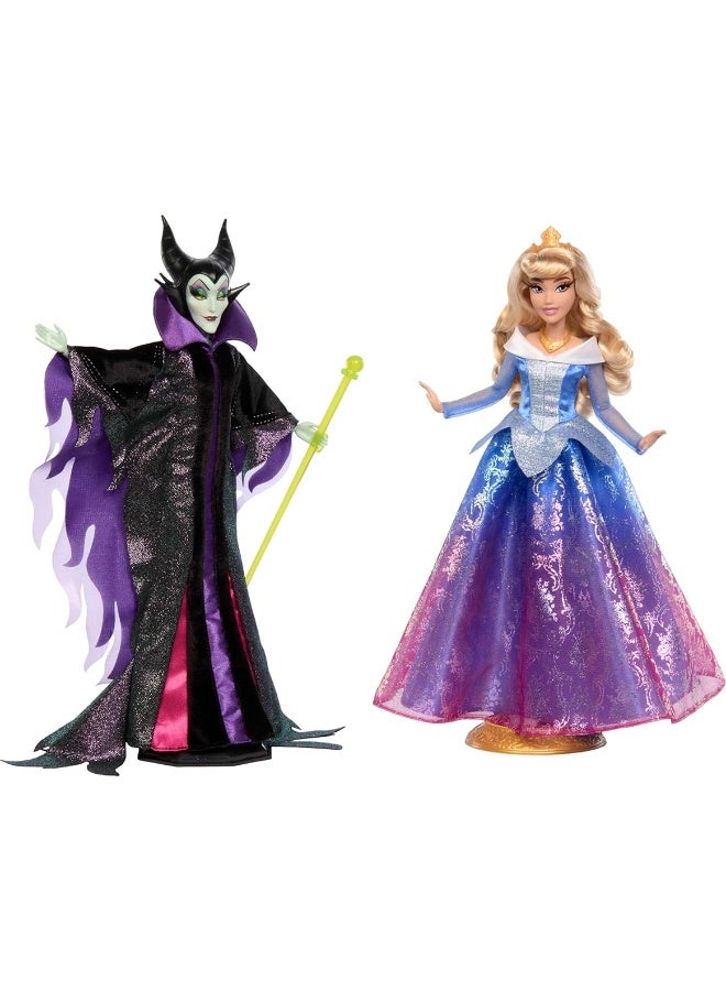 Mattel Disney Princess Collector Maleficent  Aurora Fashion Doll Set Inspired by The Disney Sleeping Beauty Movie