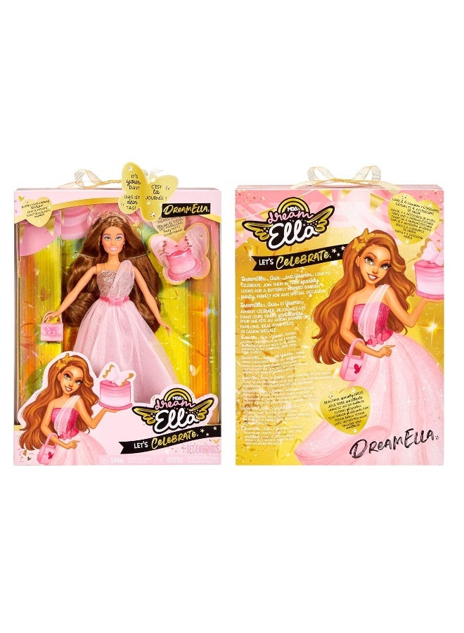 MGA Entertainment Dream Ella Let's Celebrate Doll DreamElla, Pink & Gold Glitter Butterfly Confetti Unboxing 11.5