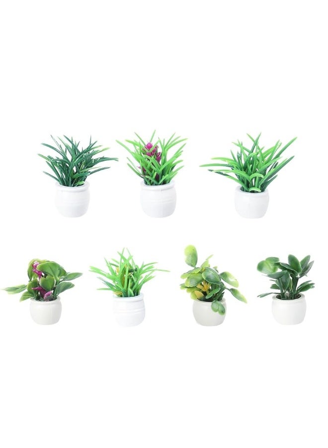 EXCEART 35 pcs Dollhouse Potted Dollhouse Plants Miniature Potted Plant Dollhouse Garden Plant Plants Miniature Flower